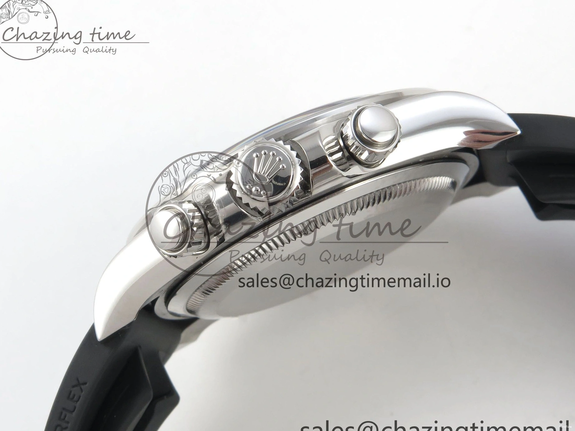 MiroTime 0122 Daytona 126519 VSF 1:1 Best Edition Black Silver Lume Dial on Oysterflex Strap VS4131 V2 (Weighted) DailyWear 324